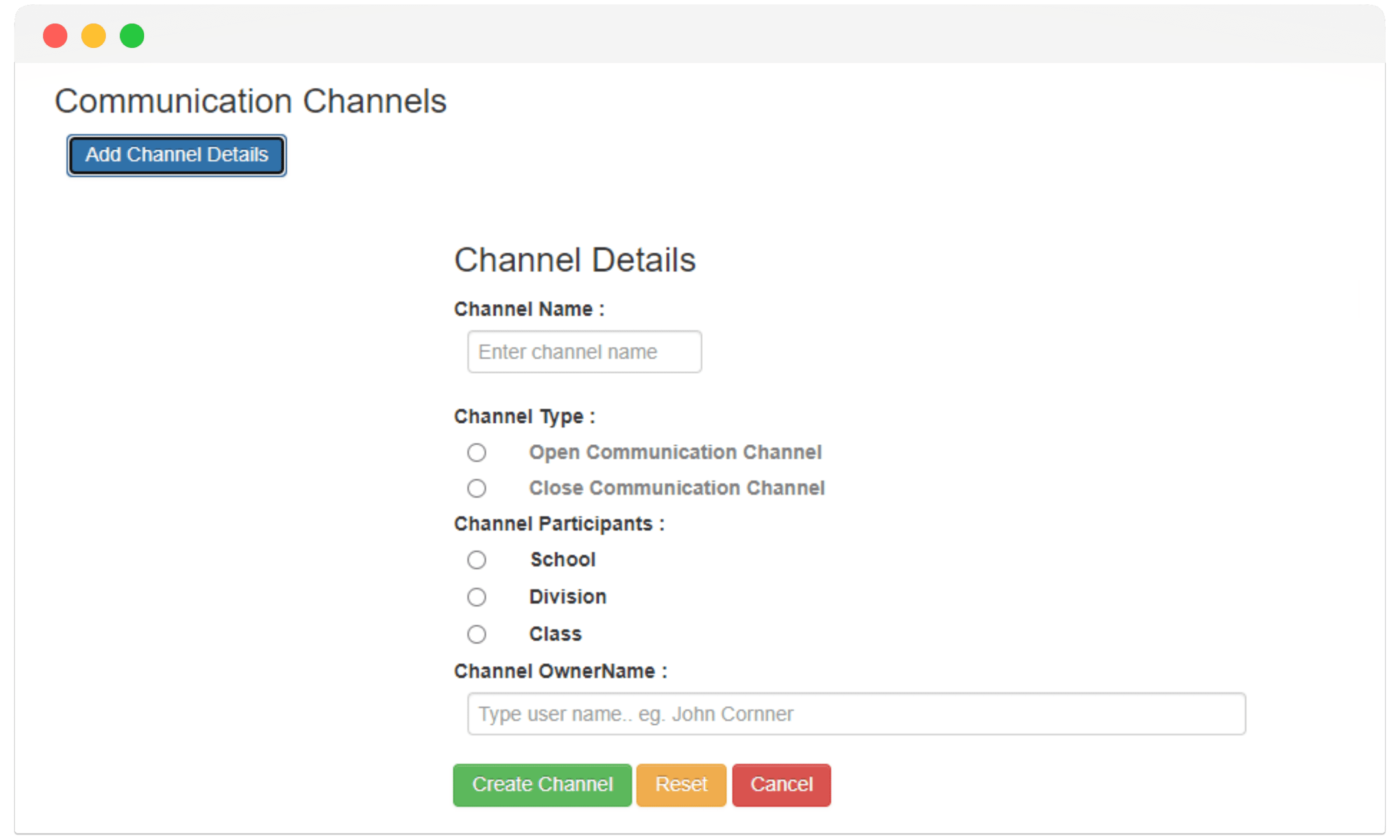 creating custom communication channels